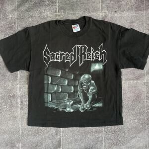 Men's Vintage 90's Hanes 1993 Sacred Reich Independent Album T Shirt Tee Sz L